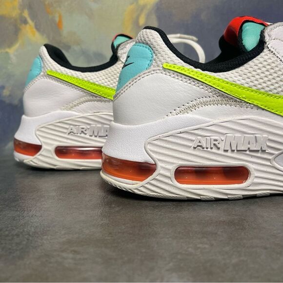 Nike Air Max Excee Women's White/Volt-Black- Crimson Sneakers Size 9 - Picture 9 of 16